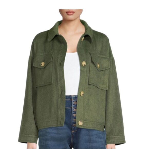 NWT Time and Tru Women's Shirt Jacket - Picture 1 of 11